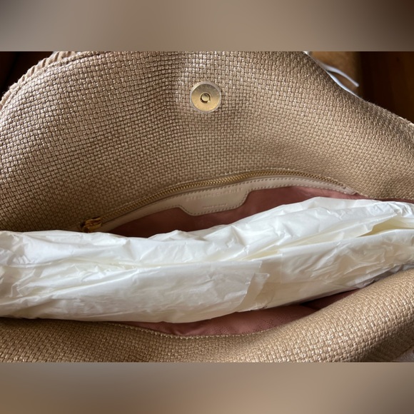 NWT + Dust Bag - Stella McCartney Metallic Raffia Small Falabella Tote - Picture 5 of 16